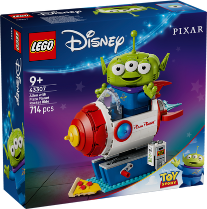 LEGO Alien with Pizza Planet صاروخ ركوب 43307 بيكسار