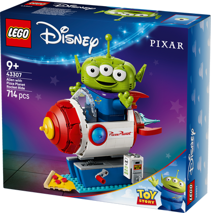 LEGO Alien with Pizza Planet صاروخ ركوب 43307 بيكسار