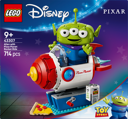 LEGO Alien with Pizza Planet صاروخ ركوب 43307 بيكسار