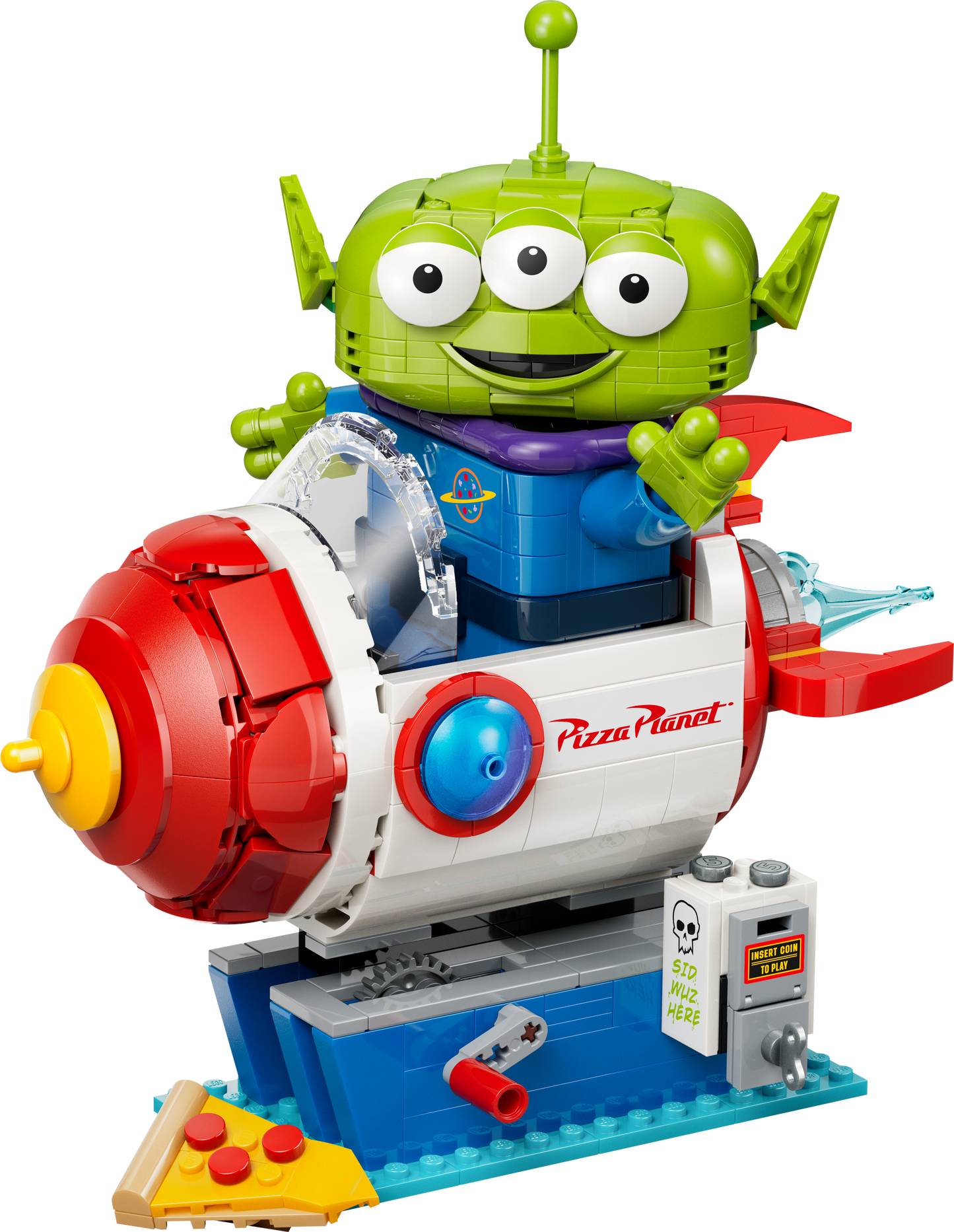LEGO Alien with Pizza Planet صاروخ ركوب 43307 بيكسار