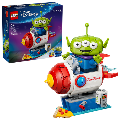 LEGO Alien with Pizza Planet صاروخ ركوب 43307 بيكسار
