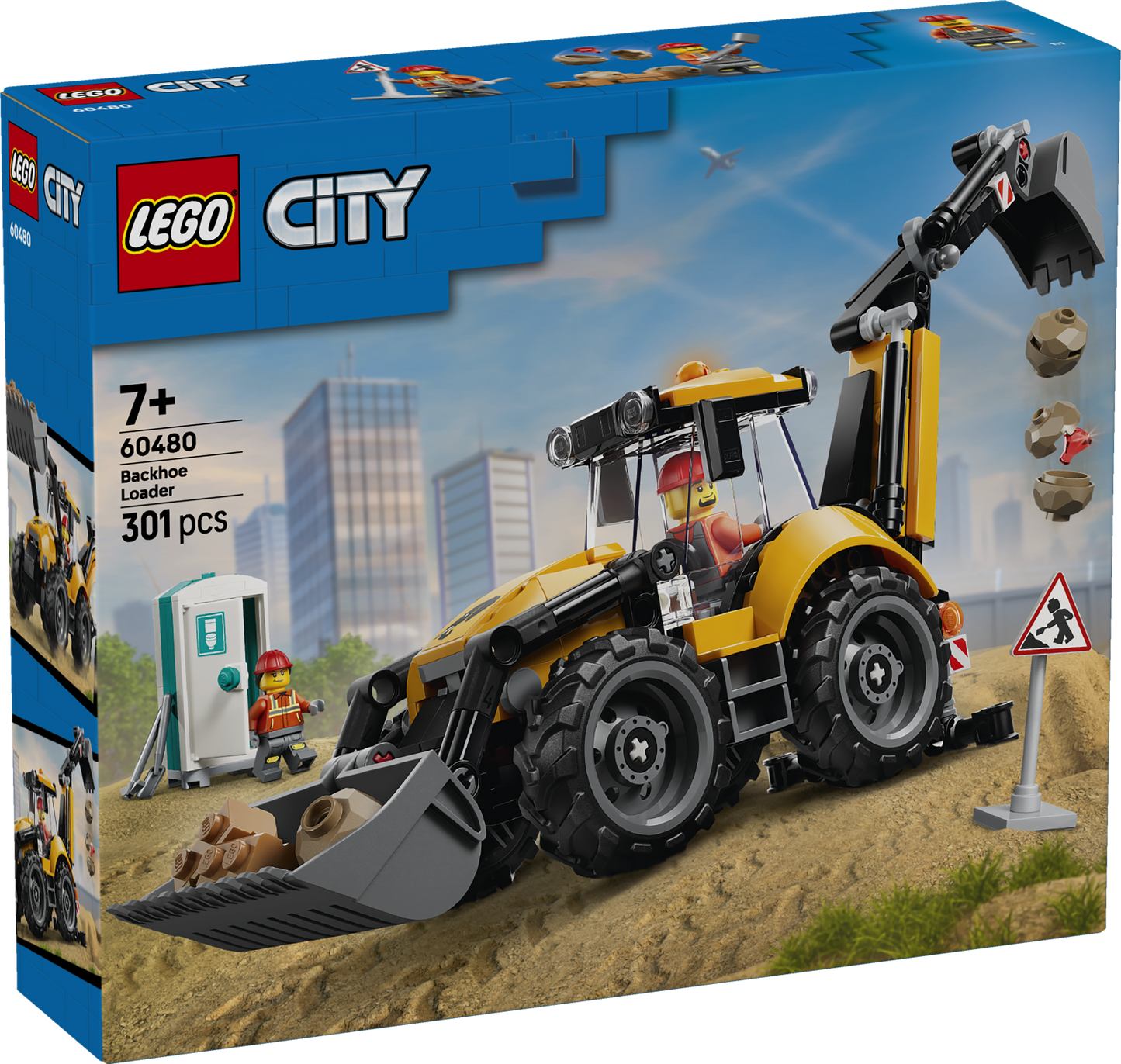 LEGO Yellow Backhoe Loader 60480 City