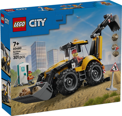 LEGO Yellow Backhoe Loader 60480 City