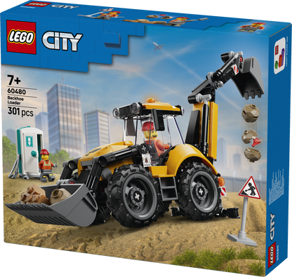 LEGO Yellow Backhoe Loader 60480 City