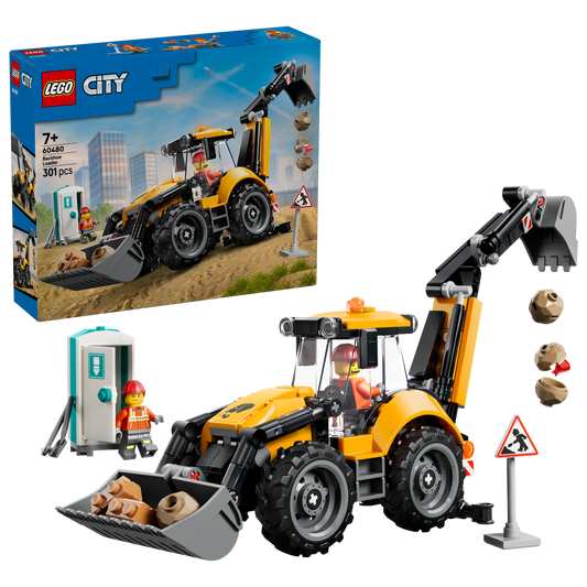 LEGO Yellow Backhoe Loader 60480 City