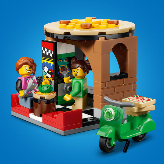 LEGO Pizza Delivery Experience with Vehicles 60496 City