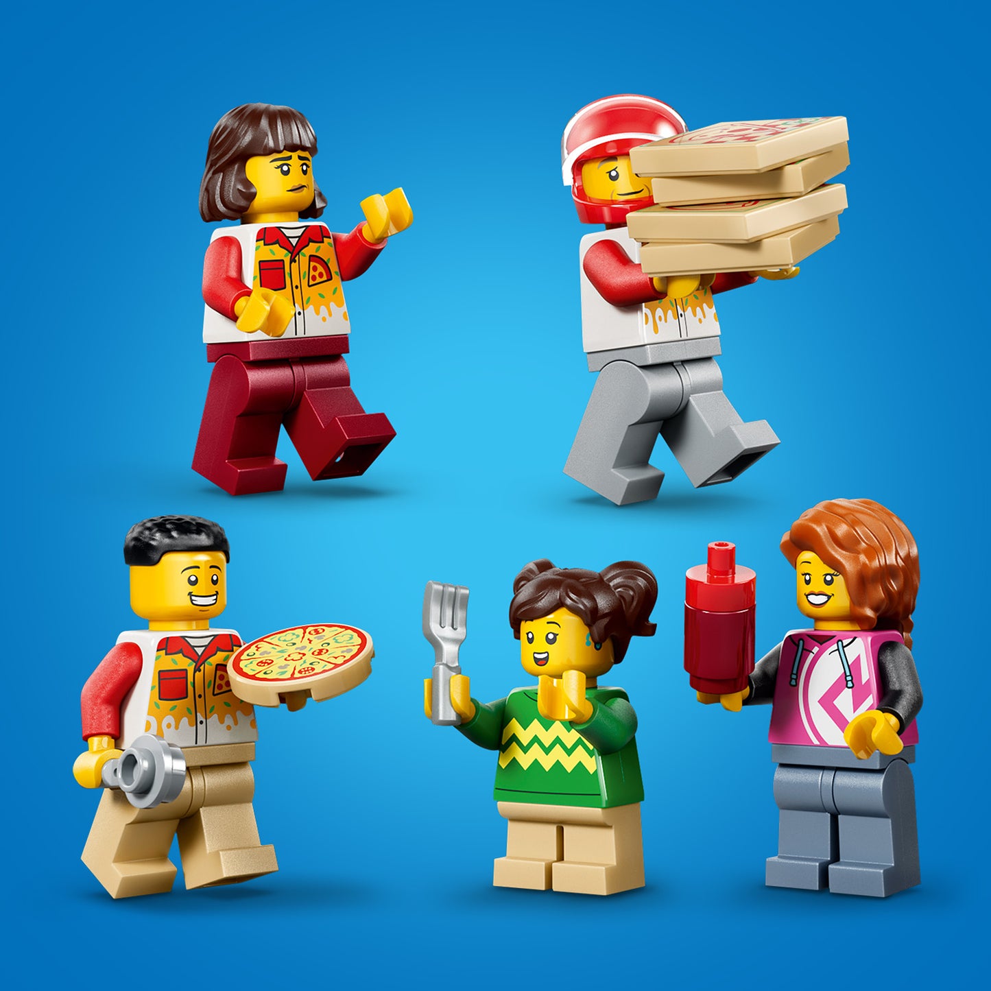 LEGO Pizza Delivery Experience with Vehicles 60496 City