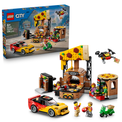 LEGO Pizza Delivery Experience with Vehicles 60496 City