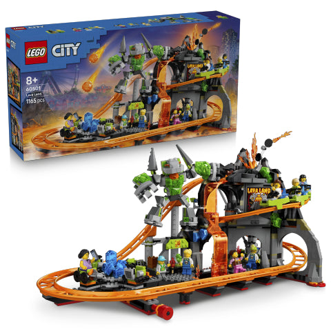 LEGO Lava Land Roller Coaster Park 60501 City