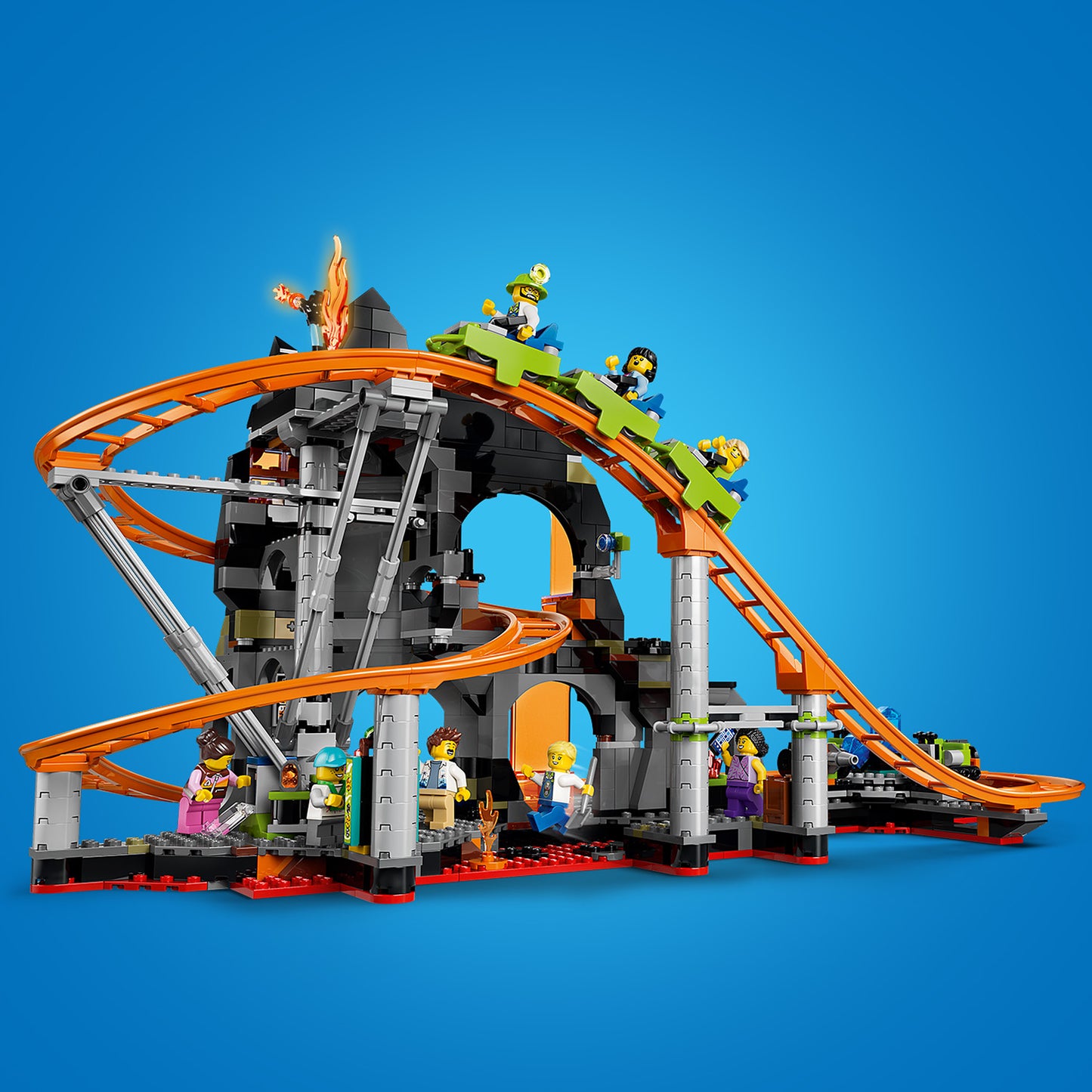 LEGO Lava Land Roller Coaster Park 60501 City