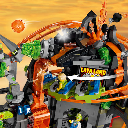 LEGO Lava Land Roller Coaster Park 60501 City