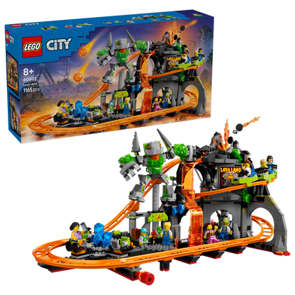 LEGO Lava Land Roller Coaster Park 60501 City