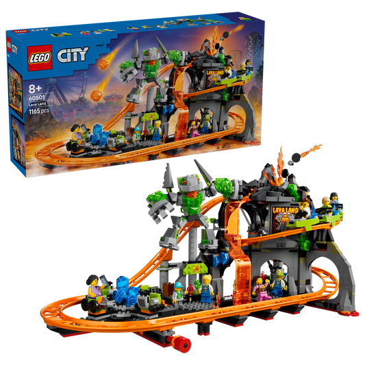 LEGO Lava Land Roller Coaster Park 60501 City