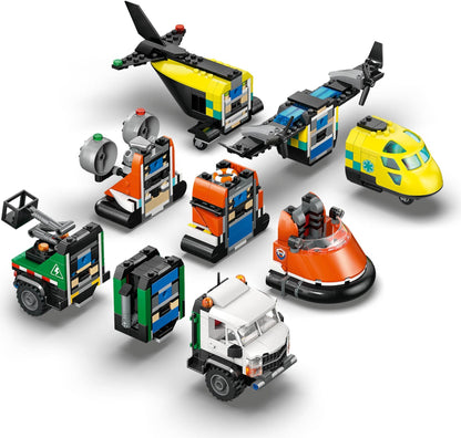 LEGO Airplane, Service Truck & Hovercraft Remix 60505 City