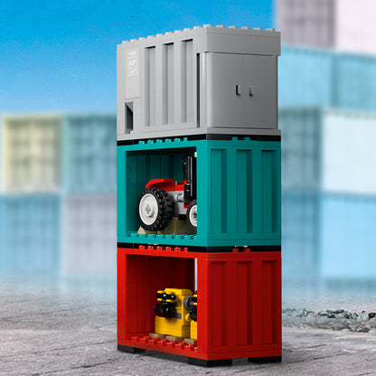 LEGO Harbour Freight Train with Crane & Truck 60509 City