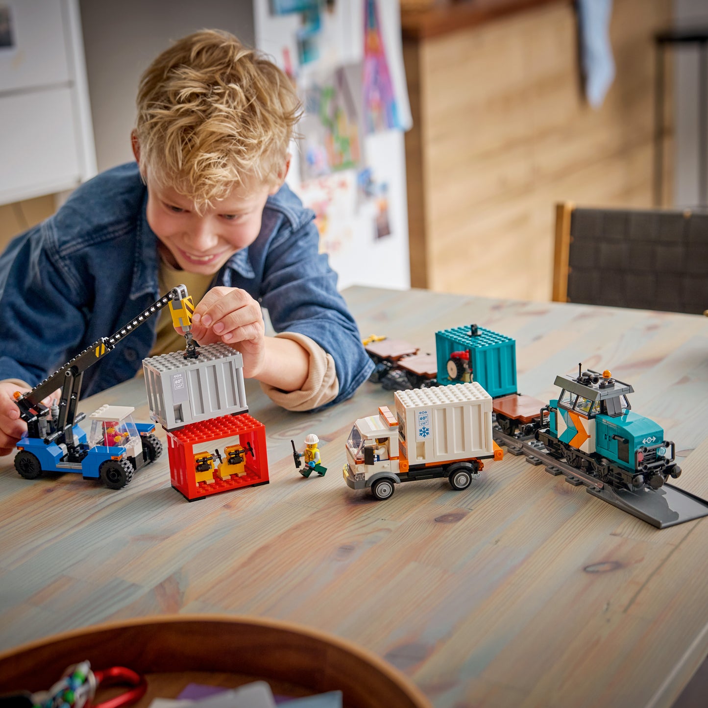 LEGO Harbour Freight Train with Crane & Truck 60509 City