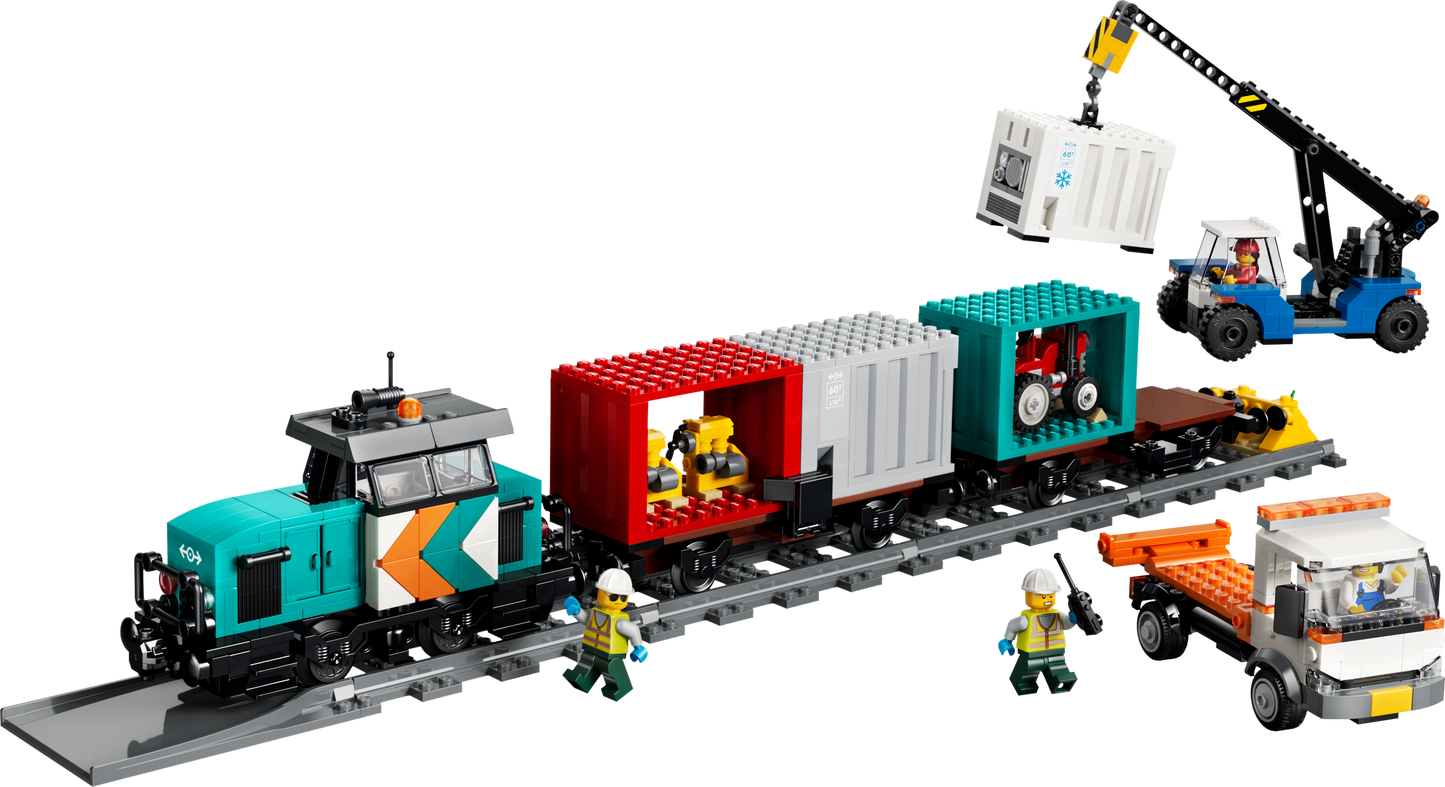 LEGO Harbour Freight Train with Crane & Truck 60509 City