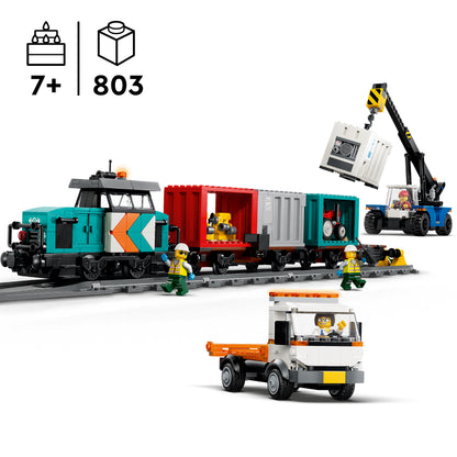 LEGO Harbour Freight Train with Crane & Truck 60509 City