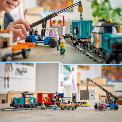LEGO Harbour Freight Train with Crane & Truck 60509 City