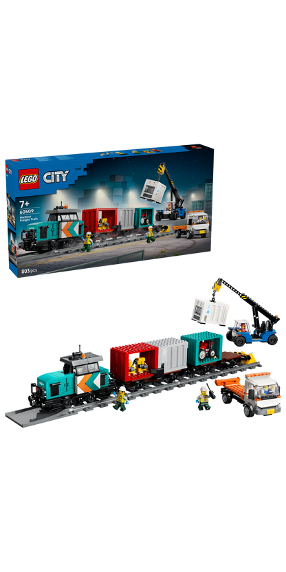 LEGO Harbour Freight Train with Crane & Truck 60509 City