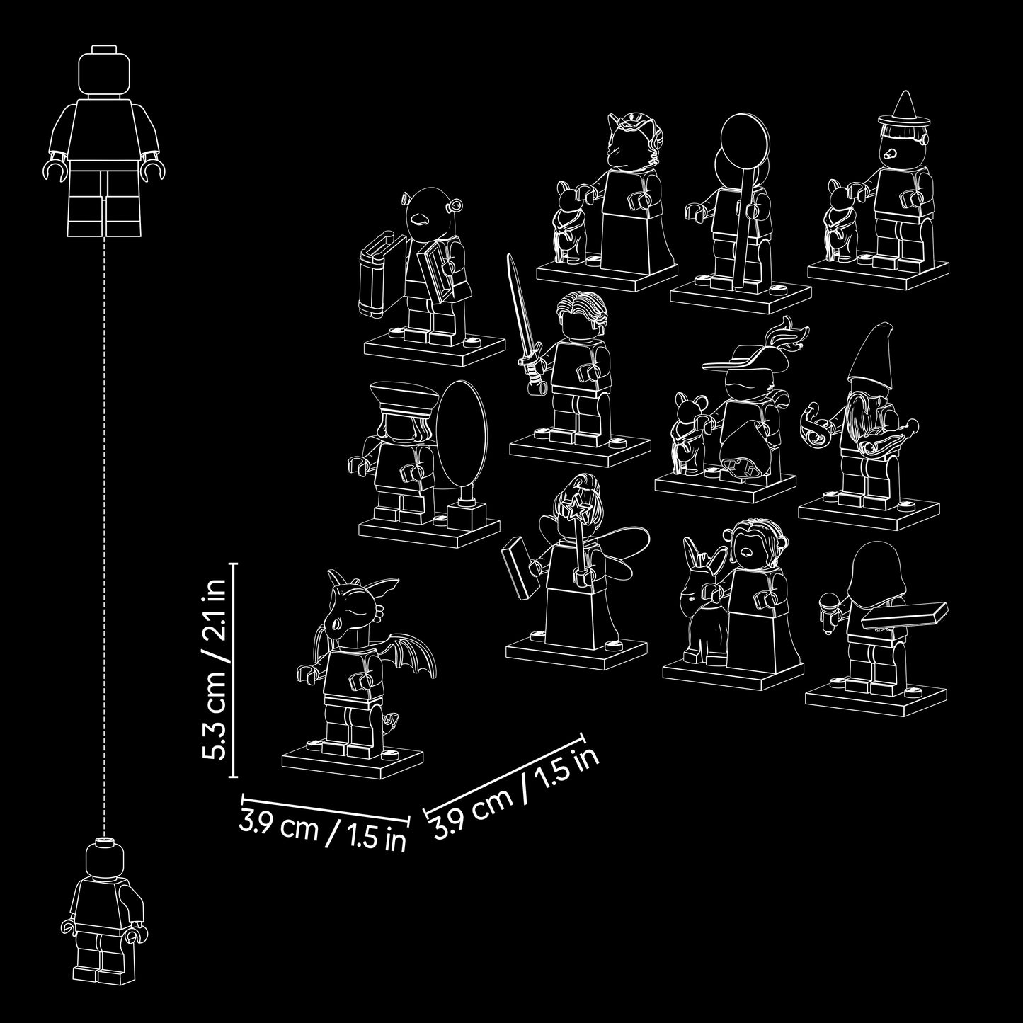 LEGO Shrek series 71053 Minifigures