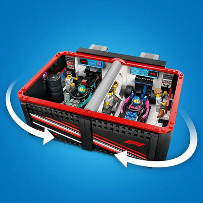 التقت LEGO Pitbox مع سيارة Mercedes AMG en Alpine F1 60444 City