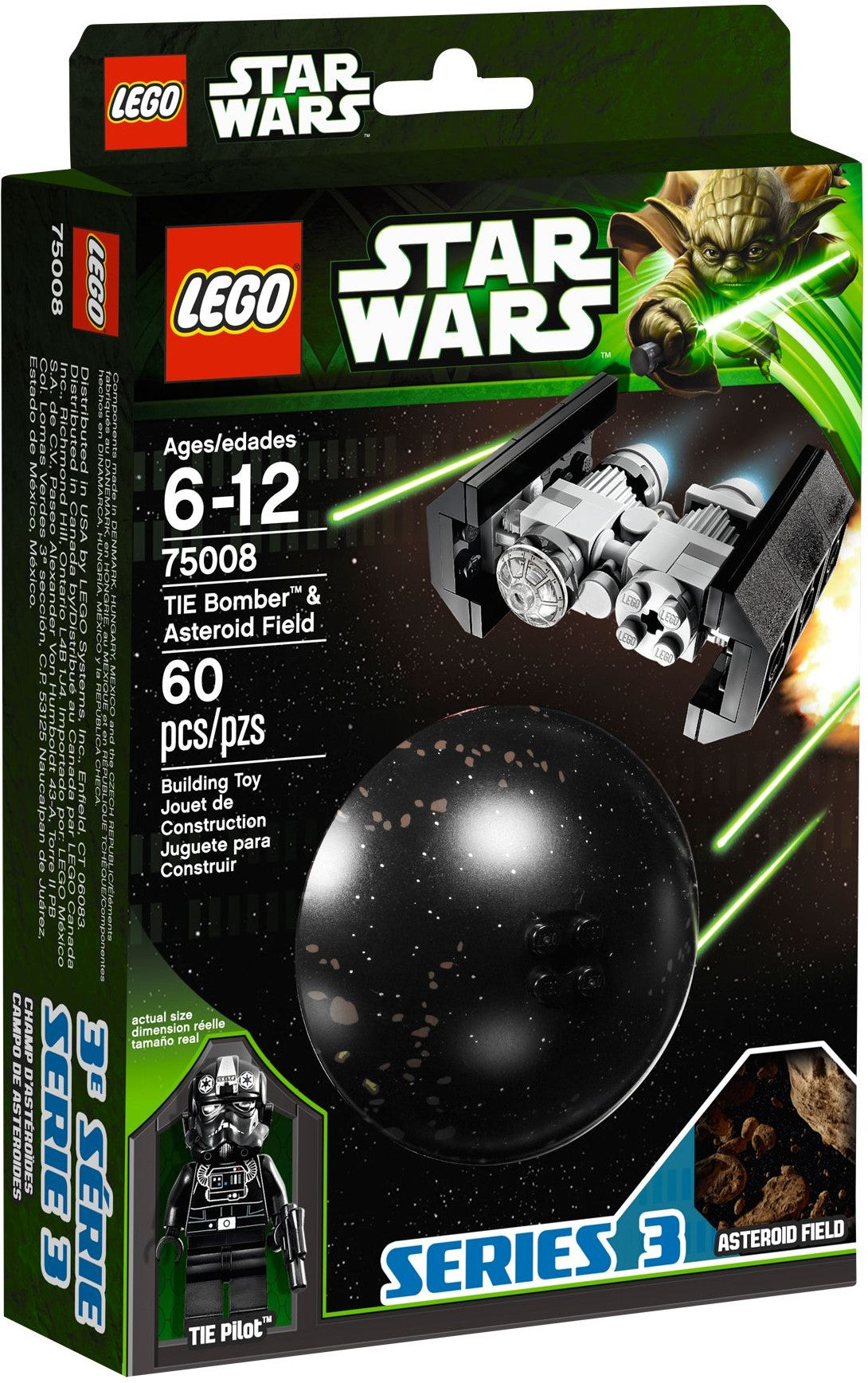 LEGO TIE Bomber & Asteroid Field 75008 Star Wars - Planet Set