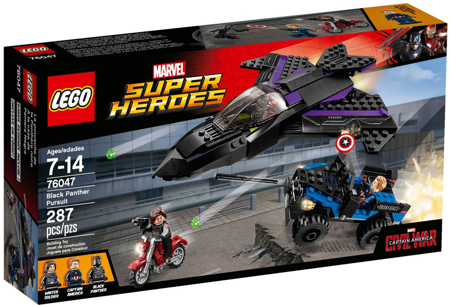 LEGO Black Panther Pursuit 76047 الأبطال الخارقون