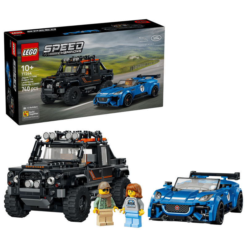 LEGO Jaguar Project 7 & Land Rover Defender 77264 Speedchampions