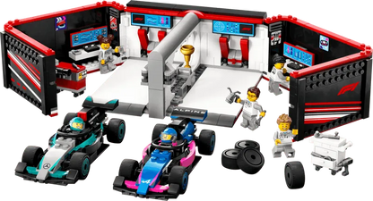 التقت LEGO Pitbox مع سيارة Mercedes AMG en Alpine F1 60444 City
