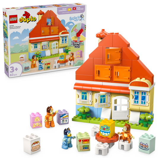 LEGO Huis van Bluey وعائلة مع geheugenspel 10459 Duplo Bluey طلب مسبق: 1 أغسطس)