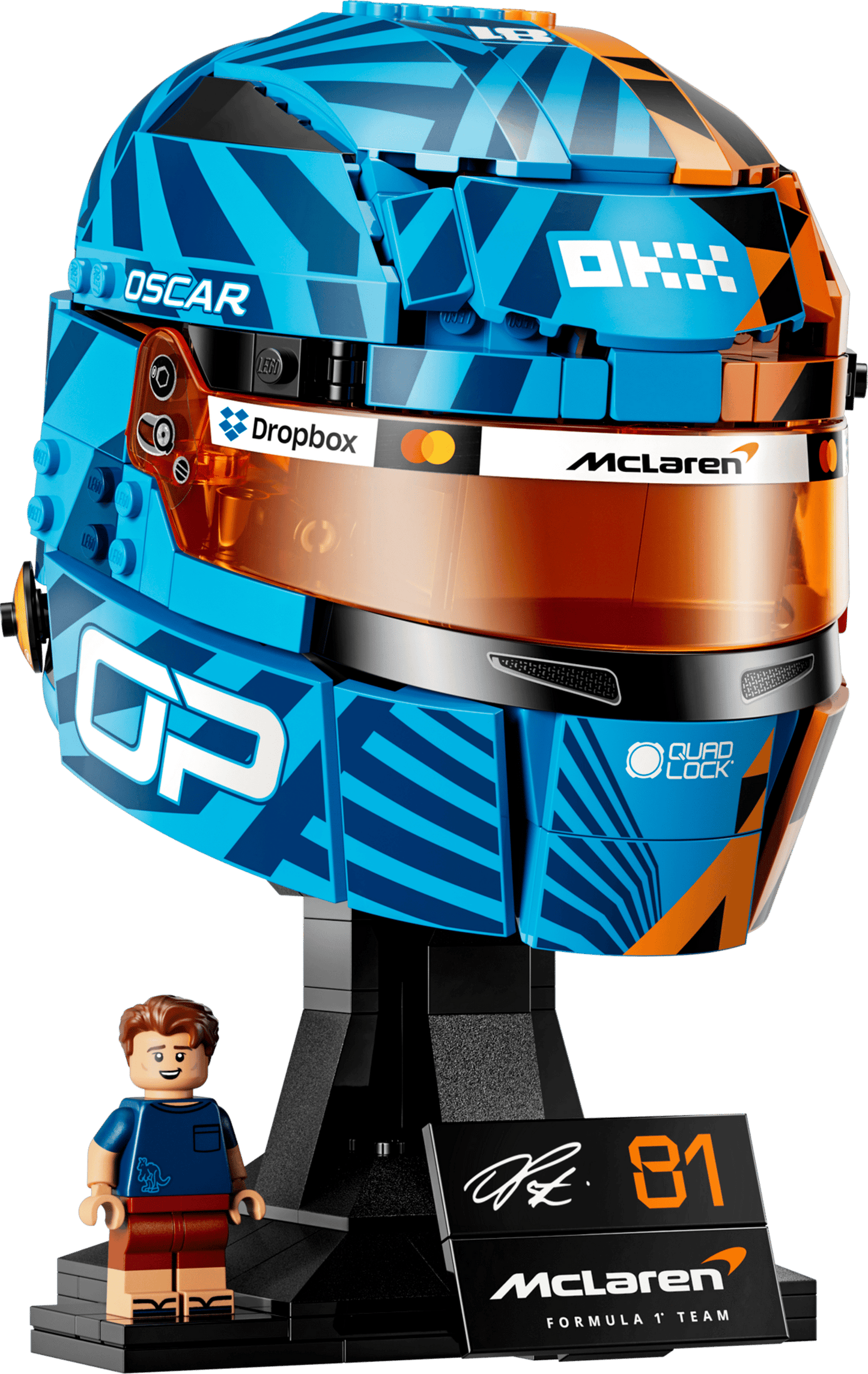 LEGO McLaren Mastercard F1 Team Oscar Piastri Helmet 43017 Edition Vehicles