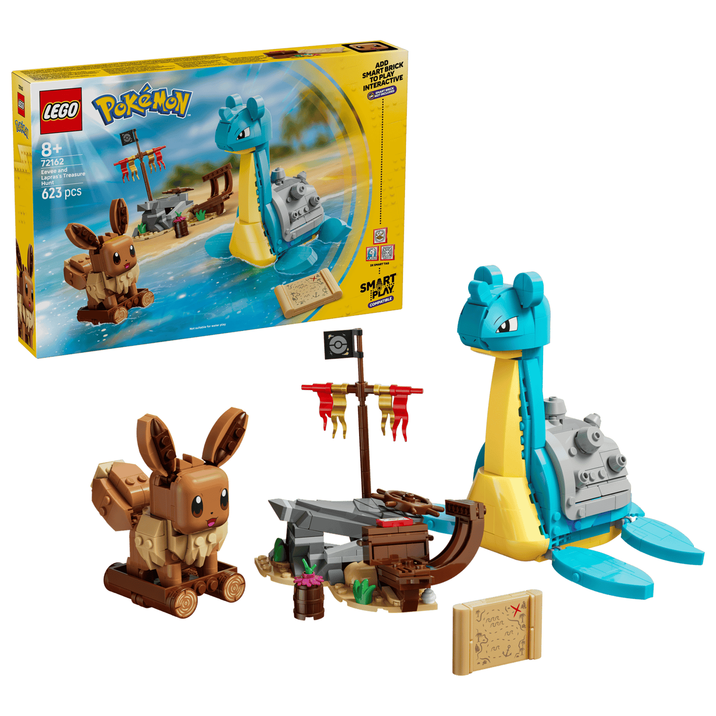 LEGO SMART Play: Eevee and Lapras’s Treasure Hunt 72162 Pokemon