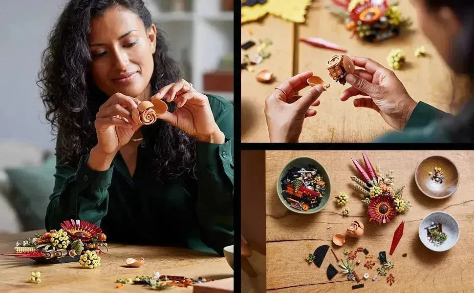 قطعة مركزية من الزهور المجففة من ليغو 10314 أيقونة