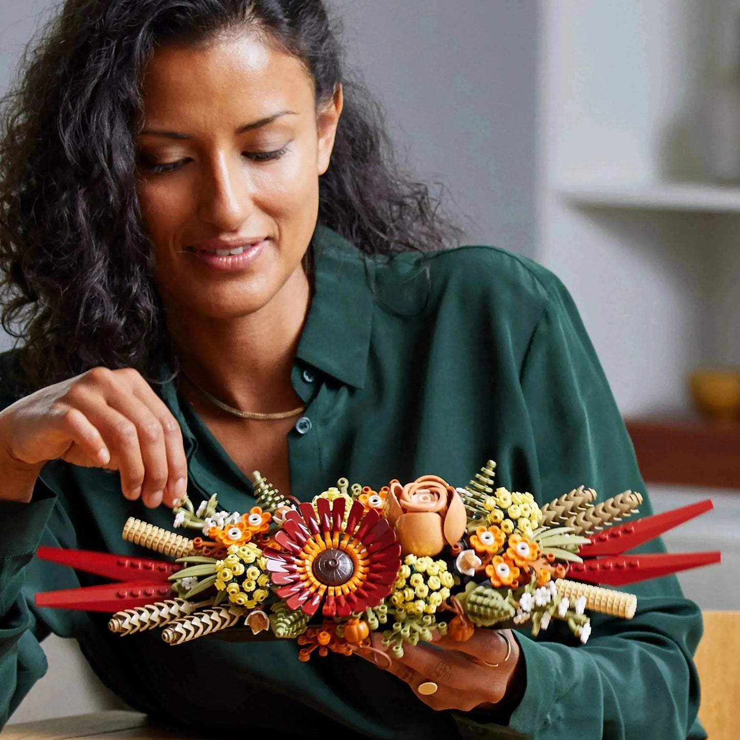 قطعة مركزية من الزهور المجففة من ليغو 10314 أيقونة