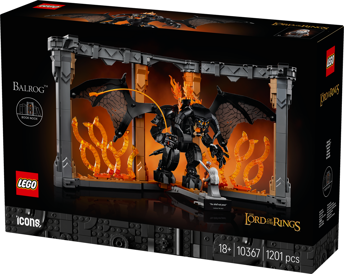 LEGO Booknook: The Lord of the Rings – Balrog™ 10367 Lord of the Rings