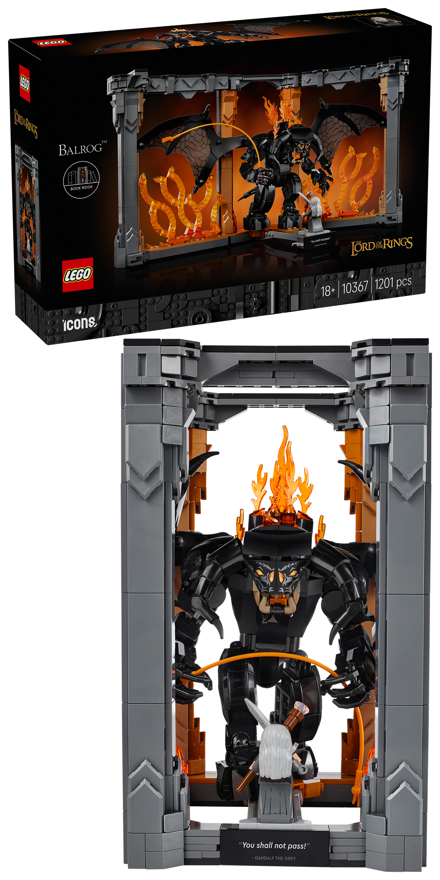 LEGO Booknook: The Lord of the Rings – Balrog™ 10367 Lord of the Rings