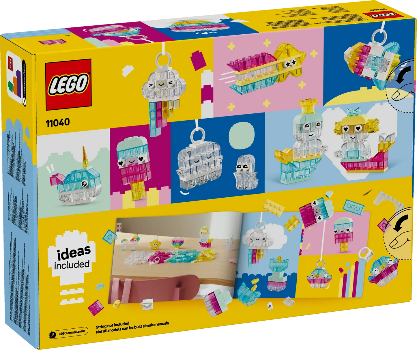 صندوق ليغو الشفاف 11040 الكلاسيكي