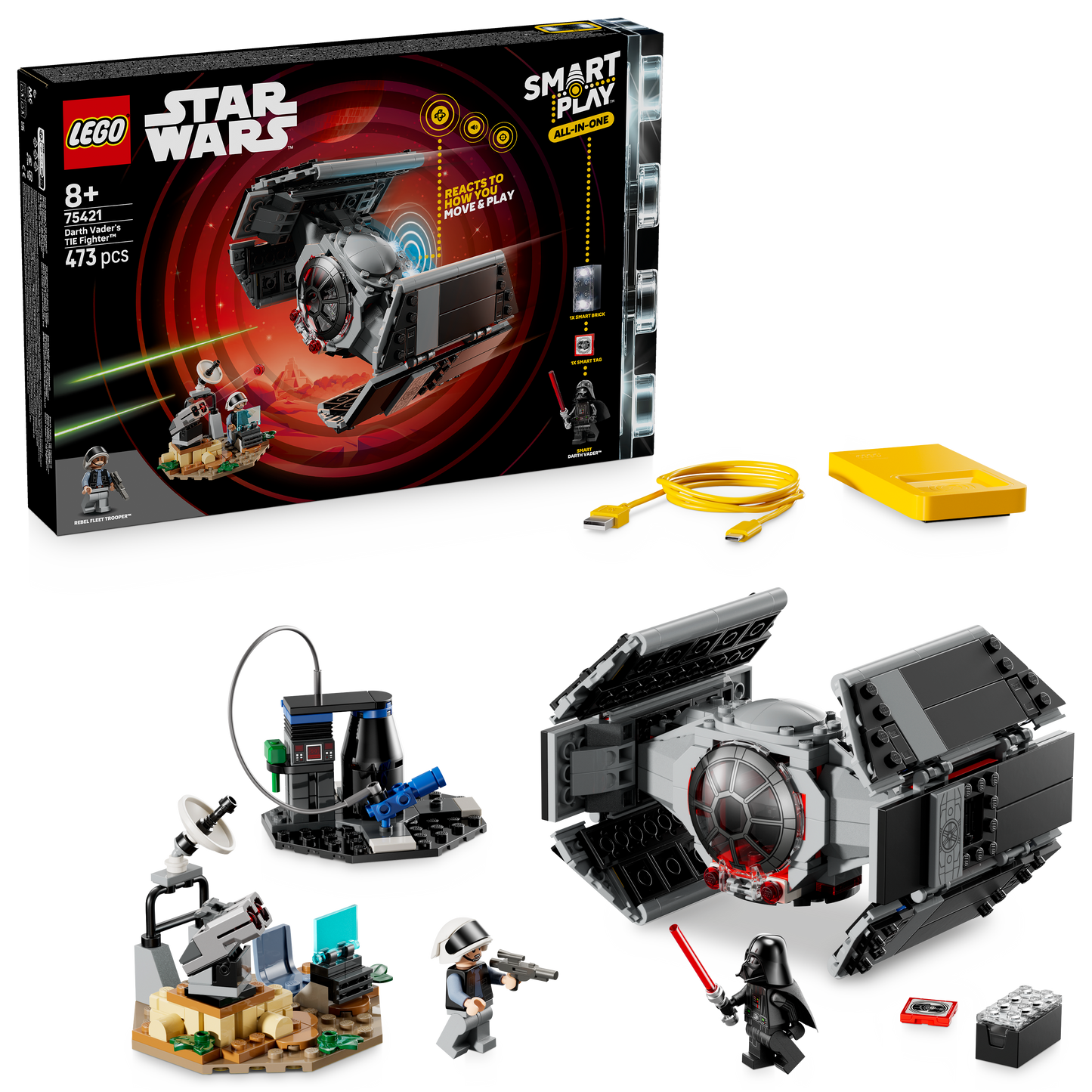 LEGO SMART Play™: مقاتلة دارث فيدر TIE Fighter™ 75421 حرب النجوم