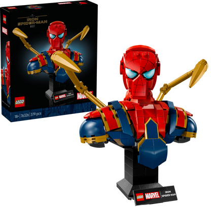 تمثال نصفي لرجل العنكبوت الحديدي من ليجو 76326 أبطال خارقون