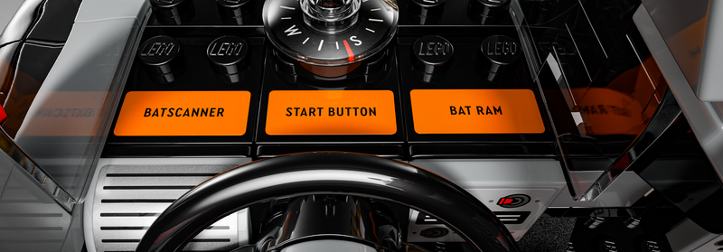 ليجو باتمان™: سيارة باتموبيل™ 76328 الكلاسيكية من المسلسل التلفزيوني باتمان