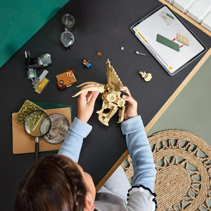 جمجمة ترايسيراتوبس من ليجو 76969 عالم جوراسيك