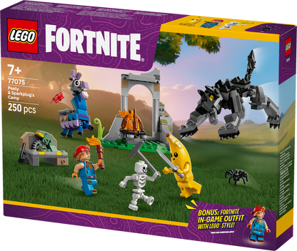 LEGO Peely and Sparkplugs kamp 77075 Fortnite