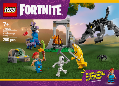 LEGO Peely and Sparkplugs kamp 77075 Fortnite