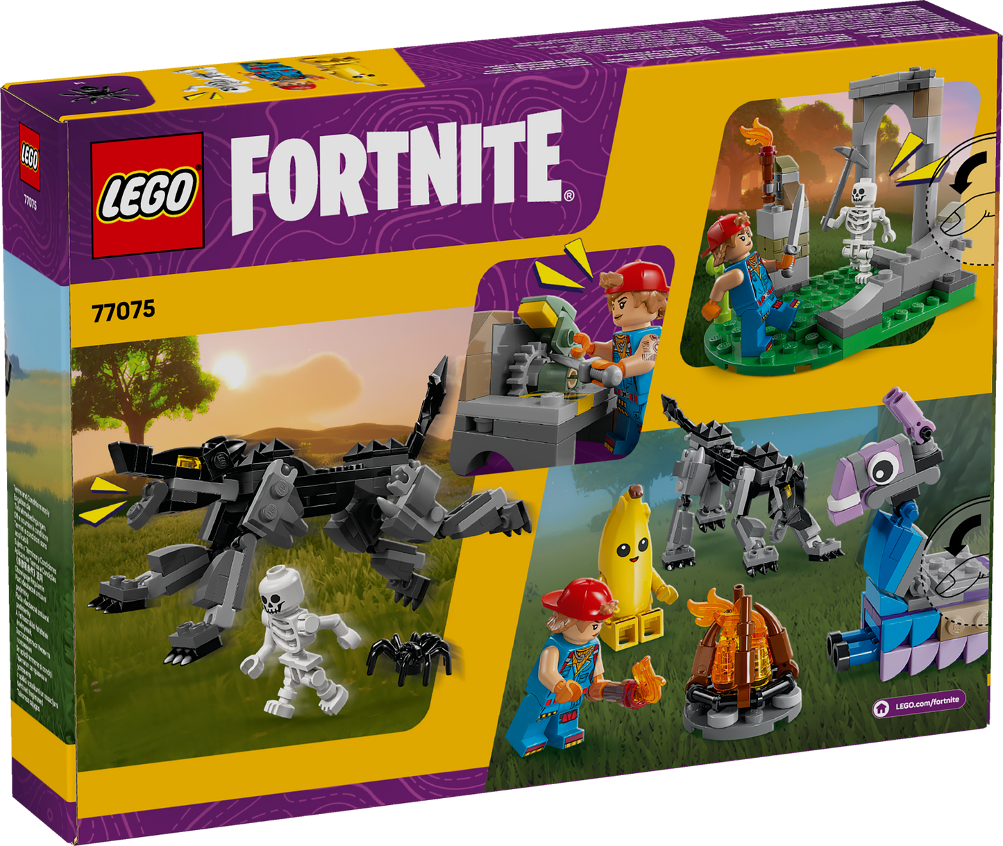 LEGO Peely and Sparkplugs kamp 77075 Fortnite
