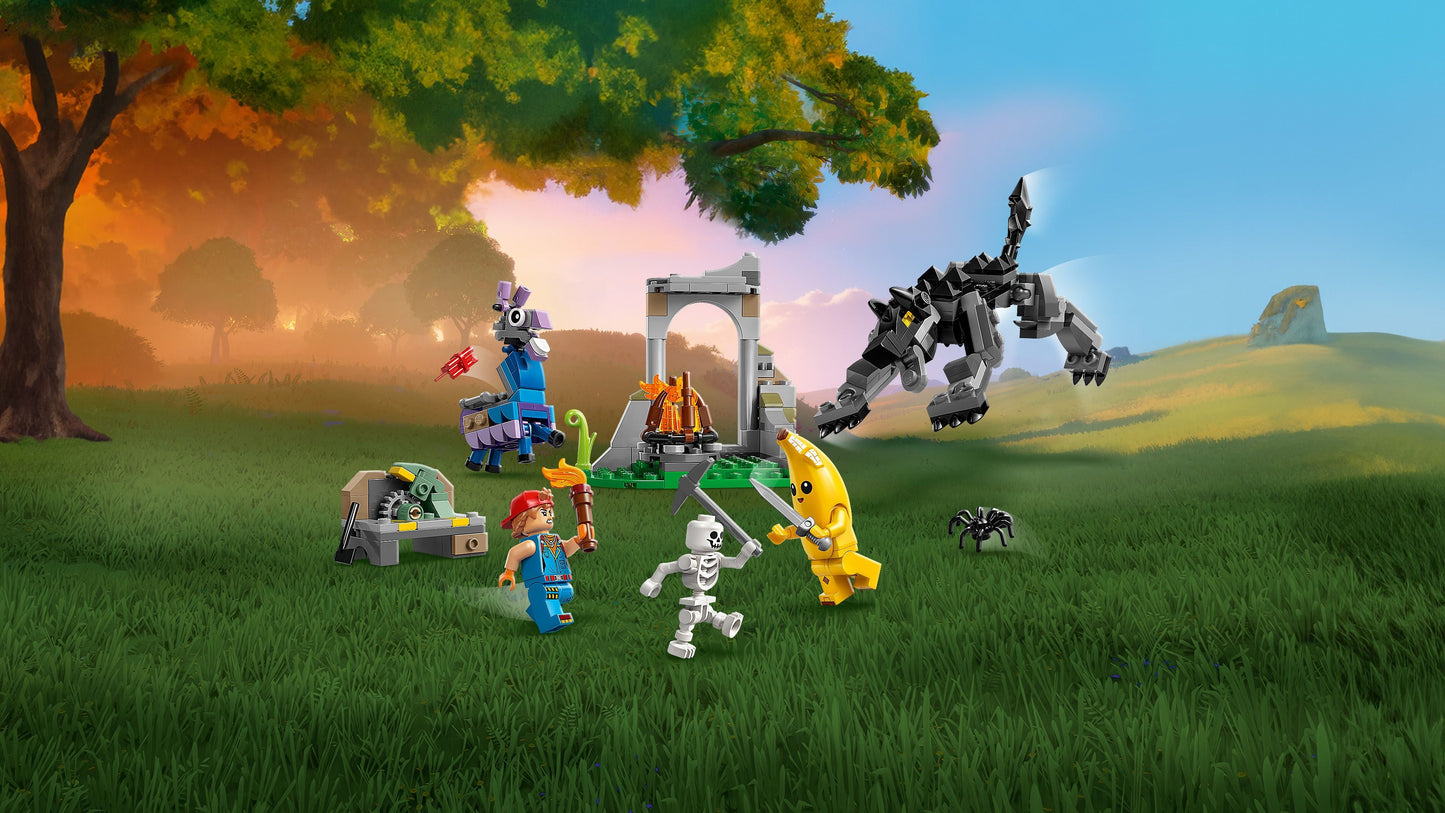 LEGO Peely and Sparkplugs kamp 77075 Fortnite