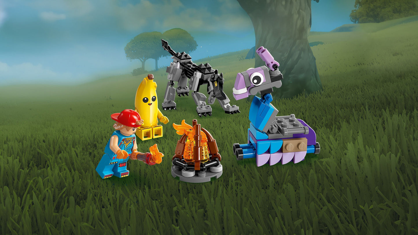 LEGO Peely and Sparkplugs kamp 77075 Fortnite