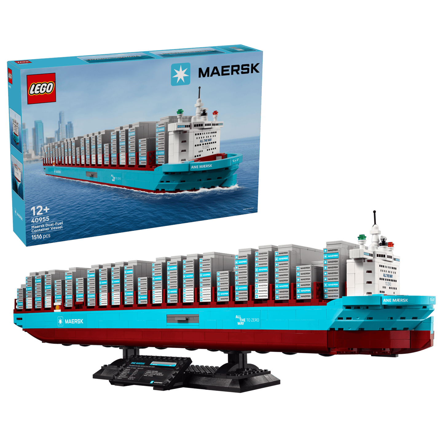 LEGO Maersk Dual-Fuel Container Vessel 40955 Icons