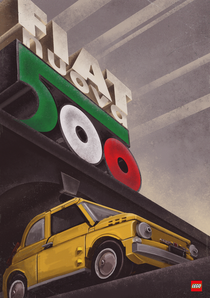 ليجو فيات 500 أصفر 10271 خبير كريتور