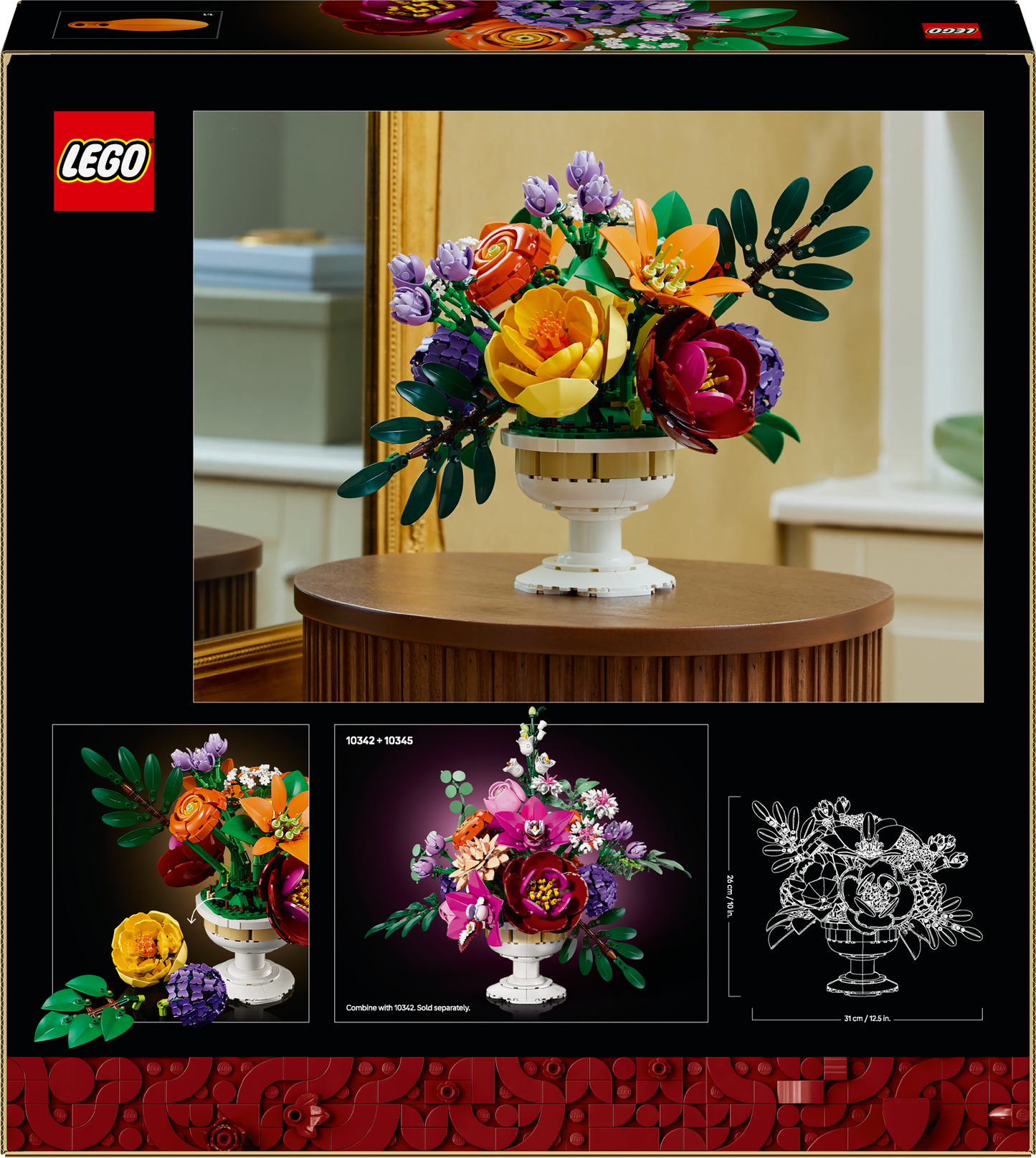 مجموعة ليغو لتنسيق الزهور ١٠٣٤٥ النباتية